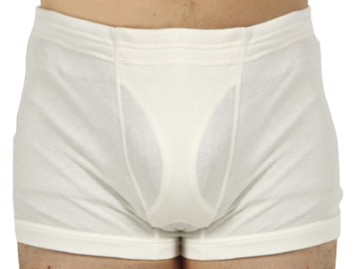 予約　無蛍光綿肌着・紳士ニットトランクスＬ写真