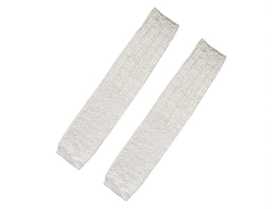 予約　リネン混シルクアーム＆レッグウォーマー写真