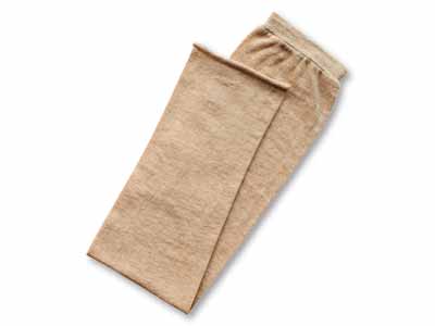 予約　アームカバー　薄手　茶写真