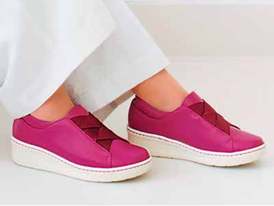 予約　ミスキョウコ　4Ｅクロスゴムオパンケスニーカー（ピンク）23.0CM写真