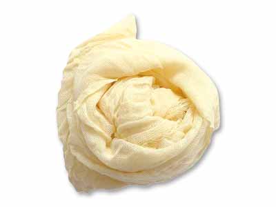 予約　汗を吸って乾きやすい　シルクと綿のコンパクトストール　菜の花写真