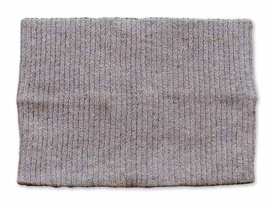 予約　ヤクとオーガニックコットンネックウォーマー　ブラウン写真