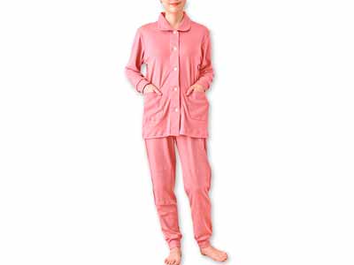 予約　ヒートコットンレディースパジャマ　ピンク　Ｍ写真