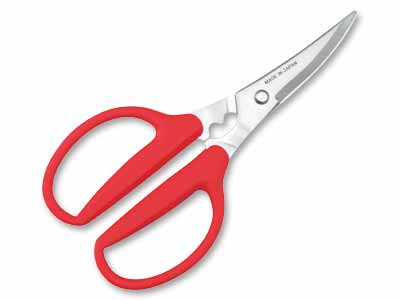 予約　ママクック　カーブ刃　キッチンハサミ写真