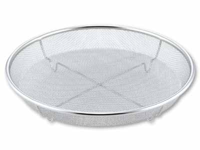 予約　ステンレス蒸しざる25CM写真