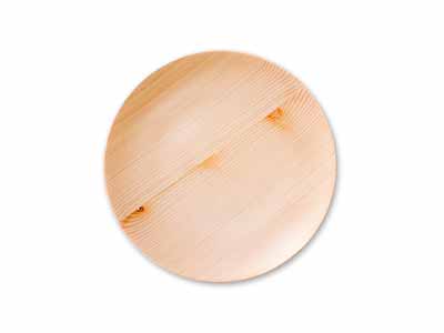 予約　国産ひのきのお皿　24CM写真