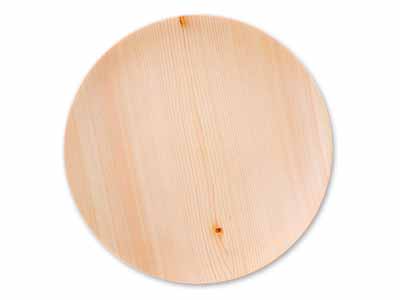 予約　国産ひのきのお皿　30CM写真