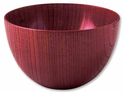 4.0たまゆらボウル（ケヤキ）　赤写真