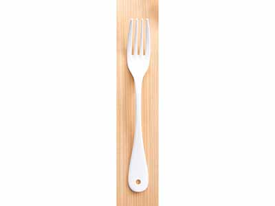 予約　ホーローデザートフォーク写真