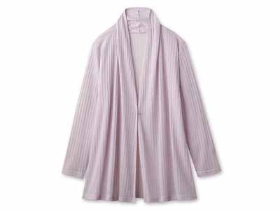 予約　軽やかさらさらカーデ（ラベンダー）ＬＬ−3Ｌ写真