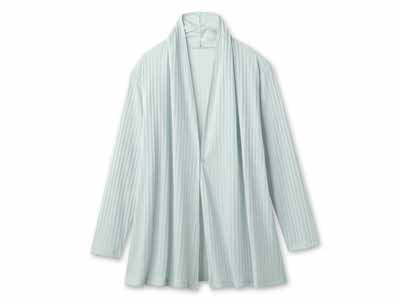 予約　軽やかさらさらカーデ（ペールグリーン）ＬＬ−3Ｌ写真