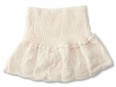 予約　しっとりシルクネックカバー（オフホワイト）写真