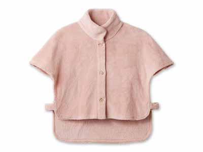 予約　背中あったか着るケット（スモークピンク）Ｍ−3Ｌ写真