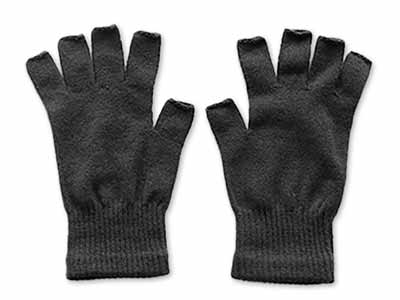 予約　日本製　極暖シルク　ハンドウォーマー　墨写真