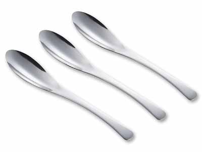 スリムで食べやすいカレースプーン3本組写真