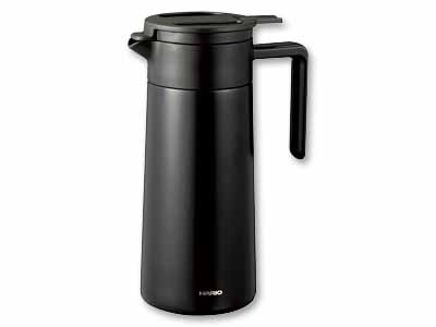 予約　セラミックコーティング真空二重保温ポット　ブラック写真