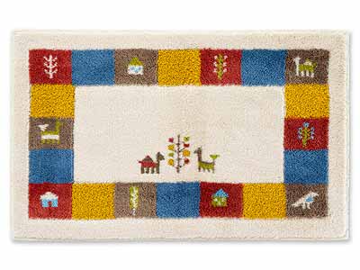 予約　洗えるコーナー吸着玄関マット　シエラ　50×80　ベージュ写真