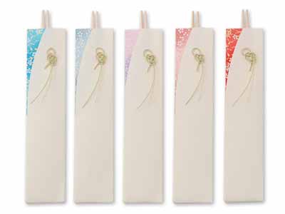 予約　国産祝箸　檀紙結（5膳組）写真