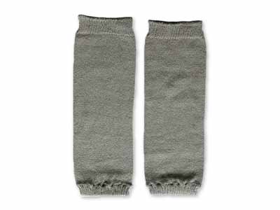 予約　日本製　極暖シルクレッグウォーマー　銀色写真