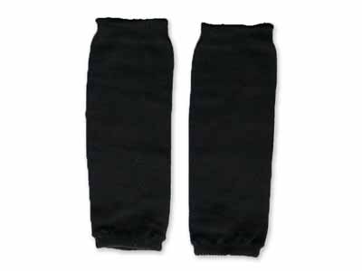 予約　日本製　極暖シルクレッグウォーマー　鉄黒写真