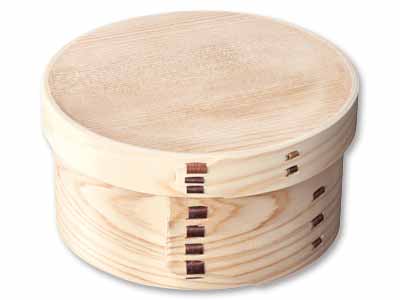 予約　曲輪　丸弁当箱（桜皮止）写真