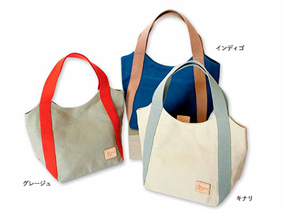 予約　倉敷産帆布デイリートート　キナリ写真