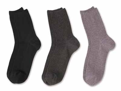 予約　ドクター・ショールリブ編みメンズソックス写真