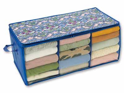 予約　モリスワールドコレクション　消臭衣類収納　ネイビー写真