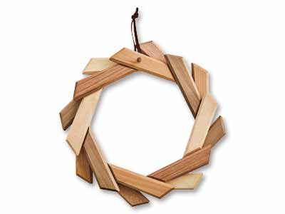 寄木のリース写真