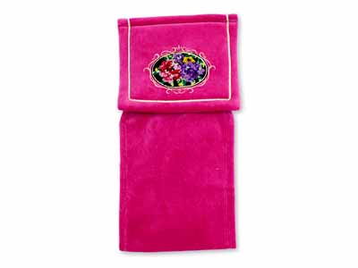 予約　シェニールロゼ　ペーパーホルダーカバー　ピンク写真