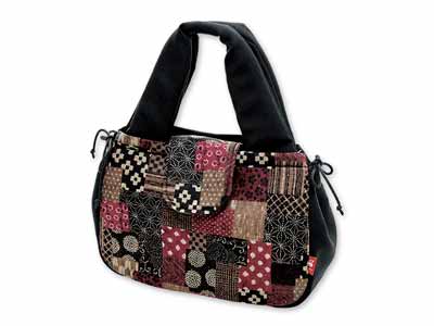 予約　日本製　布工房紡ぎ　和トート　黒写真