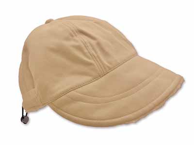 予約　裏ボアリバーシブルキャスケット　キャメル写真