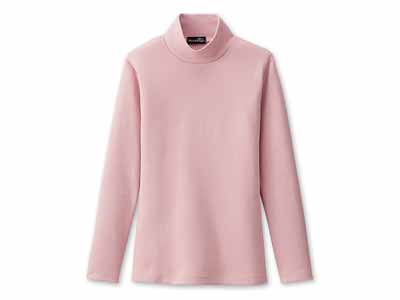 予約　あったか起毛着やせプルオーバー　ピンク　Ｍ写真