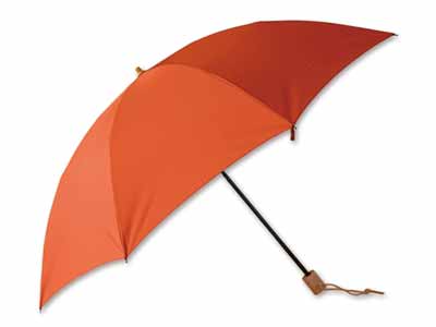 予約　小宮商店　ミラトーレ55CM折りたたみ傘　オレンジブラウン写真