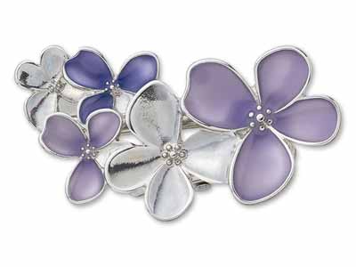 予約　華咲くブローチクリップ　ライラック写真