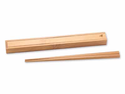 予約　スス竹箸と箸箱セット写真