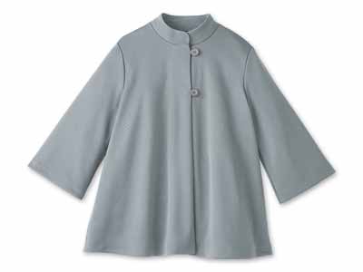 予約　サラッと快適ポンチョ風ジャケット　グレー　ＬＬ〜3Ｌ写真