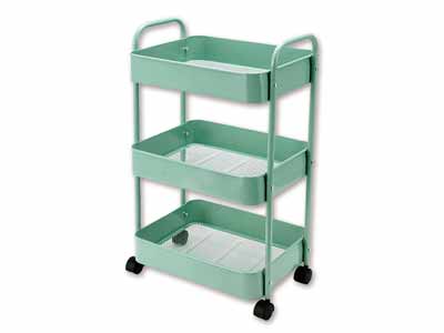 グリンデイ　組立式スチールパイプ3段ラック写真