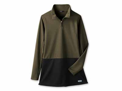 予約　吸汗速乾スポーツチュニック　カーキ　Ｍ写真