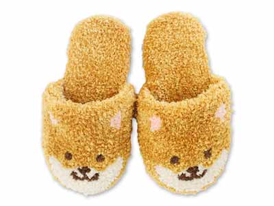 予約　ファンディットアニマル　スリッパ　豆しば写真