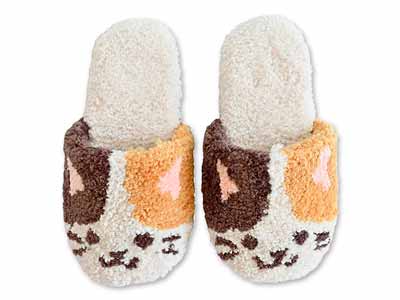 予約　ファンディットアニマル　スリッパ　ねこ写真