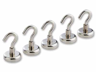 予約　強力マグネットフック　5コ組写真