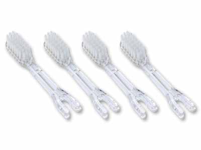 ソラデー替ブラシ（4本入）4列ワイド　やわらかめ写真