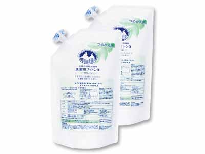 徳用　洗濯用フィトンαグリーン（消臭・抗菌剤）詰替用2コセット写真