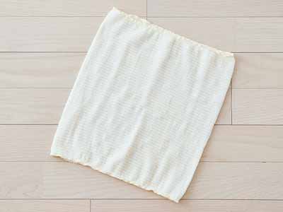 予約　オーガニックウール＆オーガニックコットン混薄手腹巻（生成）写真