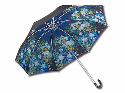 予約　名画折りたたみ傘　ルノワール　大きな花瓶写真