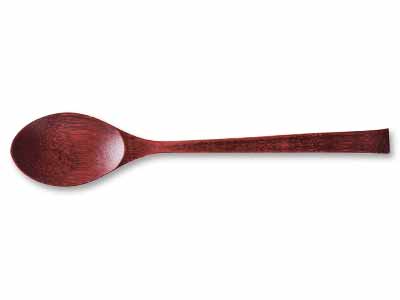 竹のスプーン　大　朱摺写真