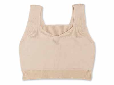 予約　日本製　なめらかな肌触りのニットブラ写真