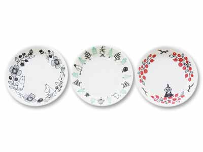 予約　ＭＯＯＭＩＮバレー　カレー＆パスタ皿（3柄組）写真
