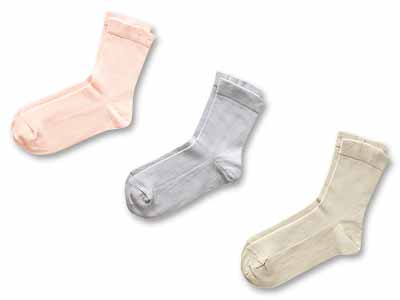 予約　日本製　さらっとメッシュなコットンソックス写真